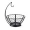 Gourmet Basics by Mikasa Farmer's Market Fruit Basket with Banana Hook, Black